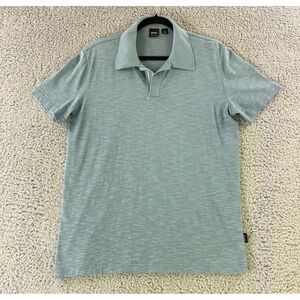 Hugo Boss Polo Shirt Mens Large Green Short Sleeve Casual Lightweight Cotton